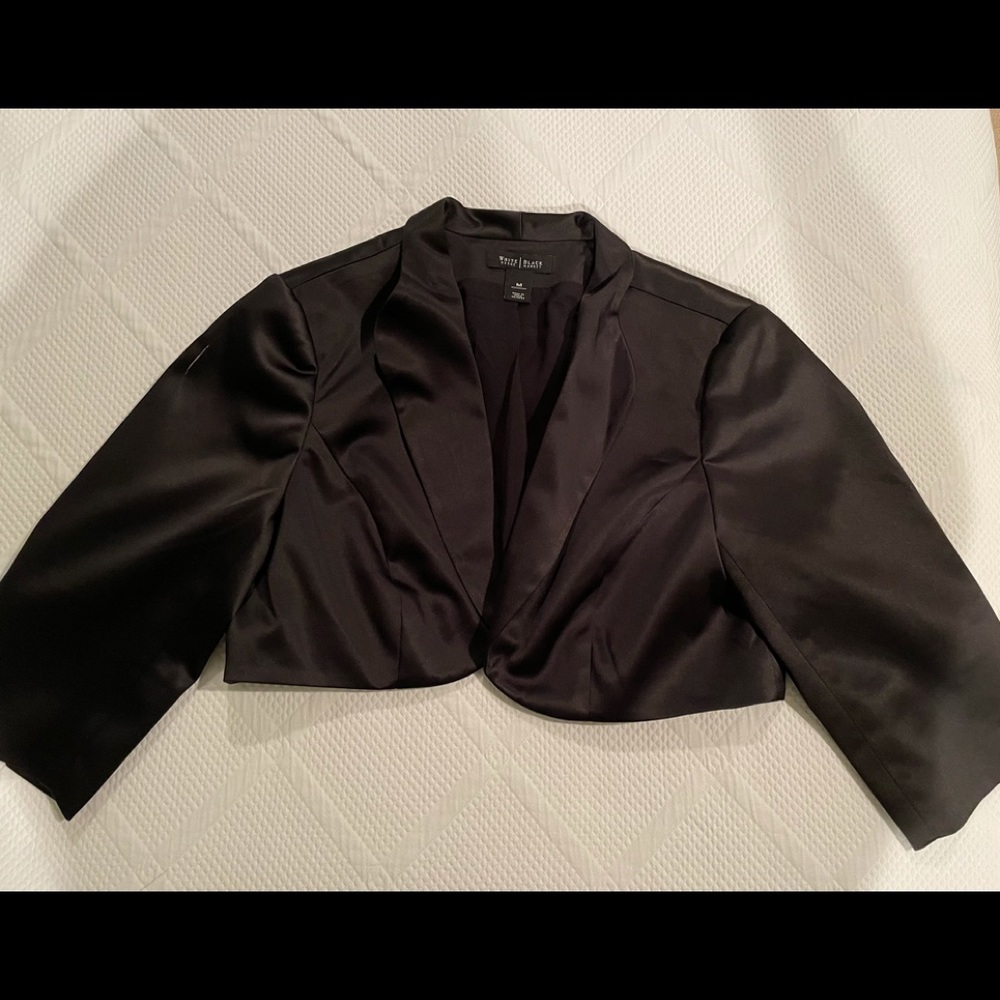 Satin like dress bolero jacket